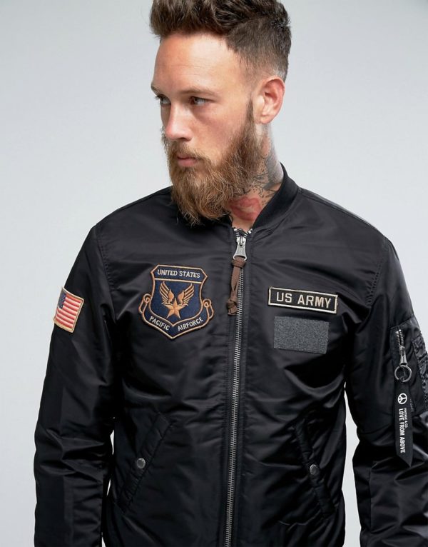 Cropped Leather Biker in Washed Black